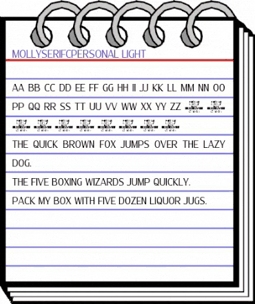 Molly Serif C PERSONAL Light animated font preview Molly Serif C PERSONAL Light animated font preview