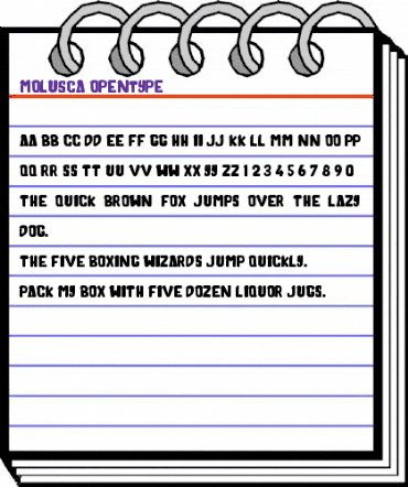 Molusca Regular animated font preview Molusca Regular animated font preview