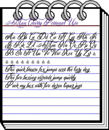 Mon Cherry Personal Use Regular animated font preview Mon Cherry Personal Use Regular animated font preview