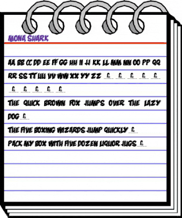 Mona Shark Regular animated font preview Mona Shark Regular animated font preview