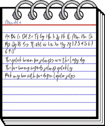 Mondela Regular animated font preview Mondela Regular animated font preview