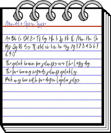 Mondela Regular animated font preview Mondela Regular animated font preview