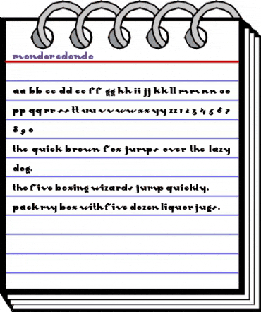 MondoRedondo Regular animated font preview MondoRedondo Regular animated font preview