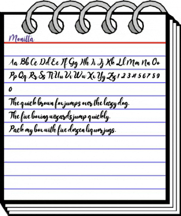 Monitta Regular animated font preview