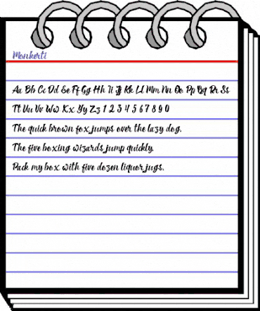 Monkerti Regular animated font preview Monkerti Regular animated font preview