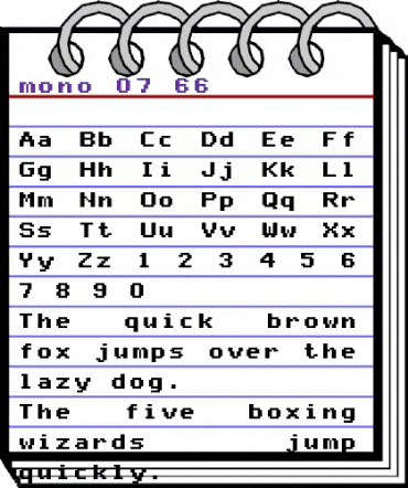 mono 07_66 Regular animated font preview mono 07_66 Regular animated font preview