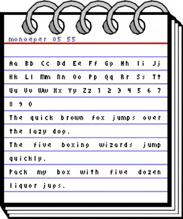 monoeger 05_55 Regular animated font preview monoeger 05_55 Regular animated font preview