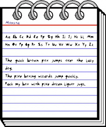 Monsta Regular animated font preview Monsta Regular animated font preview