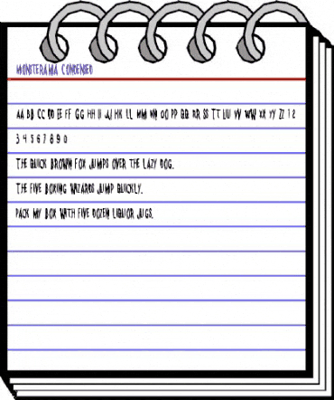 Monsterama Condensed Condensed animated font preview Monsterama Condensed Condensed animated font preview