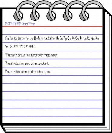 MONSTORM Regular animated font preview MONSTORM Regular animated font preview