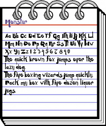 Monstur Regular animated font preview Monstur Regular animated font preview