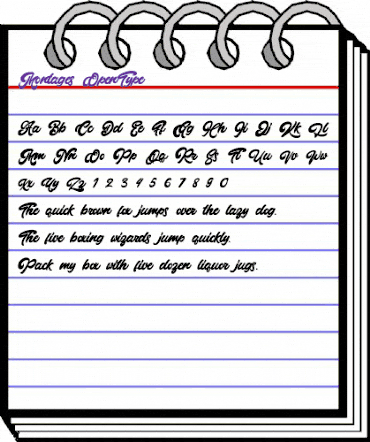 Montages Regular animated font preview