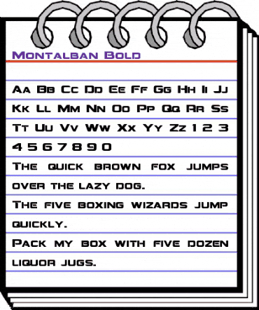 Montalban Bold animated font preview Montalban Bold animated font preview