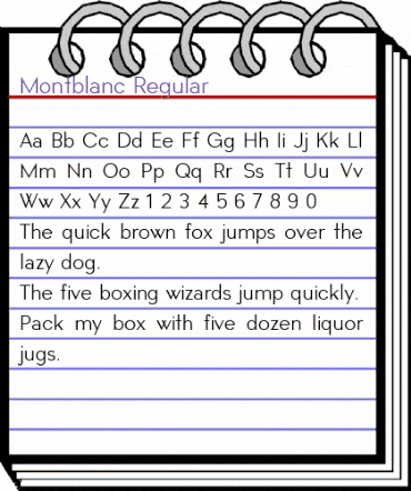 Montblanc Regular animated font preview Montblanc Regular animated font preview