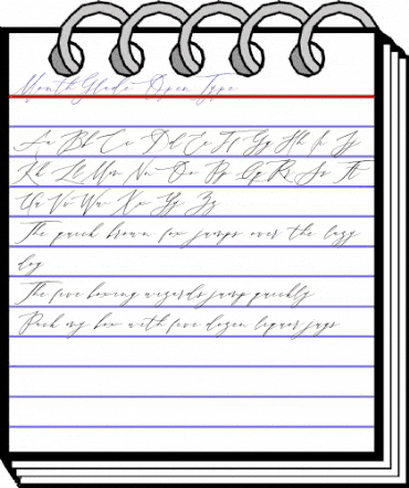 MonthGlade Regular animated font preview MonthGlade Regular animated font preview