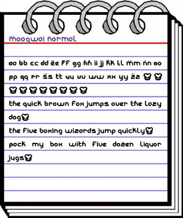 Moogwai Normal animated font preview Moogwai Normal animated font preview