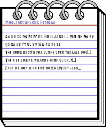 MoolahSCapsSSK Regular animated font preview MoolahSCapsSSK Regular animated font preview