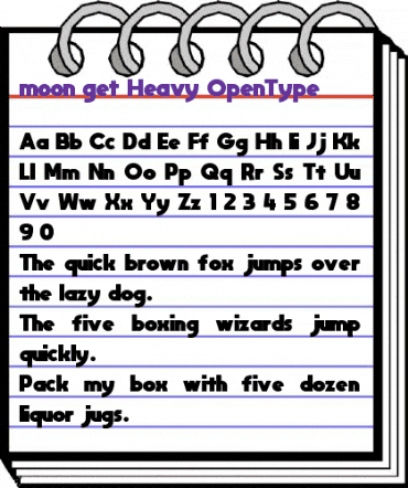 MOON GET! Heavy animated font preview MOON GET! Heavy animated font preview
