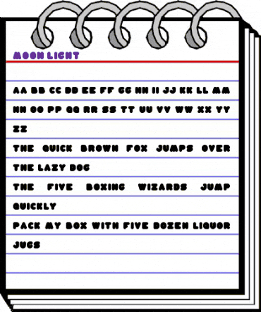 moon light Regular animated font preview moon light Regular animated font preview