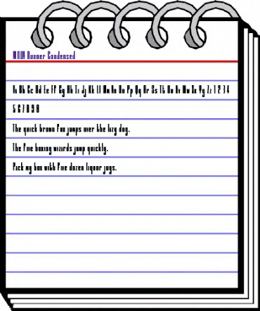 MOON Runner Condensed Condensed animated font preview MOON Runner Condensed Condensed animated font preview