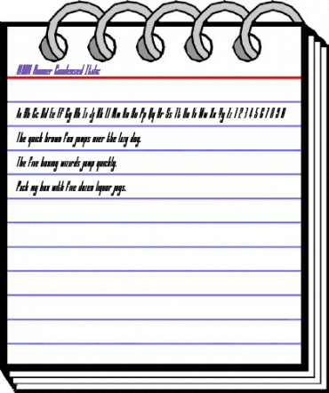 MOON Runner Condensed Italic Condensed Italic animated font preview