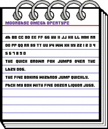 Moonbase Omega Regular animated font preview Moonbase Omega Regular animated font preview