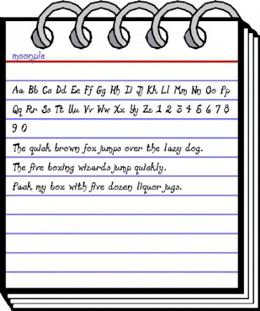 moonpie Regular animated font preview