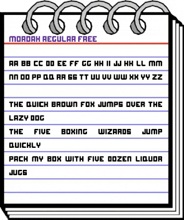 Mordak Regular animated font preview Mordak Regular animated font preview