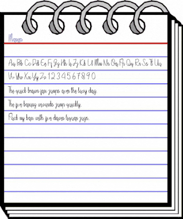 Moreen Regular animated font preview