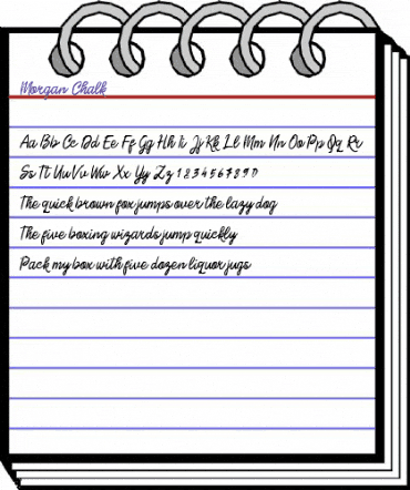 Morgan Chalk Morgan Chalk animated font preview