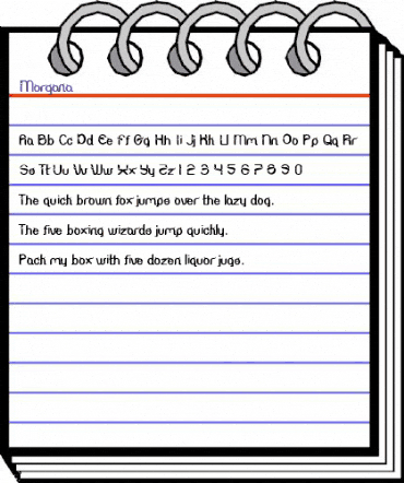 Morgana Regular animated font preview Morgana Regular animated font preview