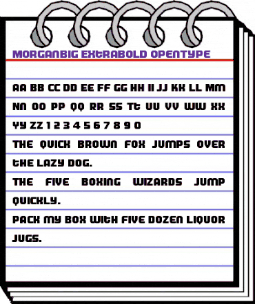 MorganBig Extrabold animated font preview MorganBig Extrabold animated font preview
