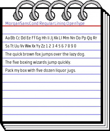 MorganSansCond RegularLining animated font preview MorganSansCond RegularLining animated font preview