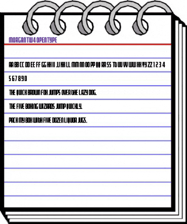 MorganTw4 Regular animated font preview MorganTw4 Regular animated font preview
