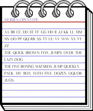 Mories Regular animated font preview Mories Regular animated font preview