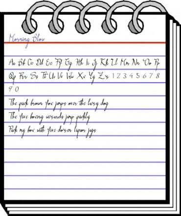 Morning Blow Regular animated font preview Morning Blow Regular animated font preview