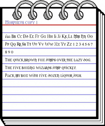 Morpheus Regular animated font preview Morpheus Regular animated font preview