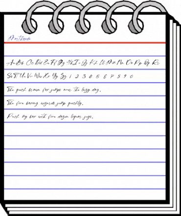 Morthsside Regular animated font preview