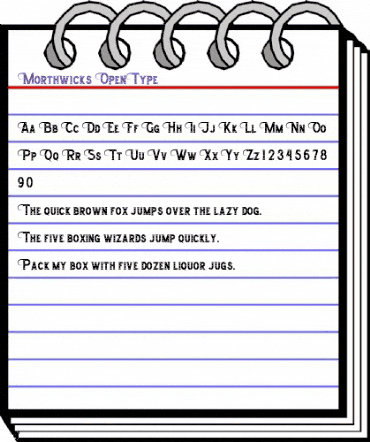 Morthwicks Regular animated font preview Morthwicks Regular animated font preview