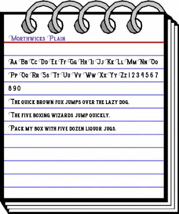 Morthwicks Plain animated font preview Morthwicks Plain animated font preview