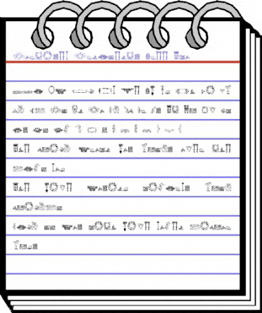 Mortised Ornaments Free Two Regular animated font preview