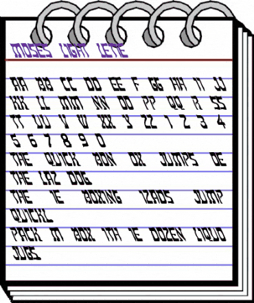 Moses-Light Leftie Regular animated font preview Moses-Light Leftie Regular animated font preview