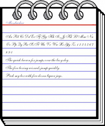 Mossbacker Regular animated font preview Mossbacker Regular animated font preview