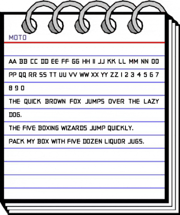 Moto Regular animated font preview Moto Regular animated font preview