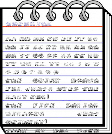 Motoring Regular animated font preview