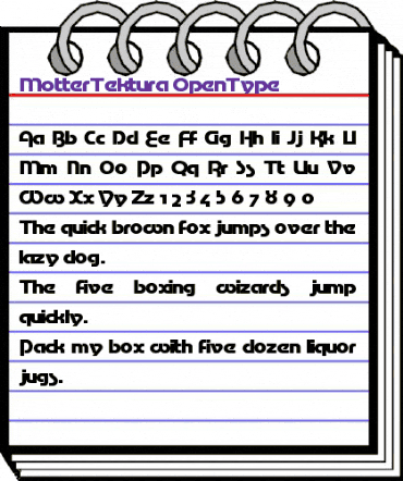 MotterTektura Regular animated font preview MotterTektura Regular animated font preview