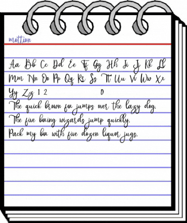 mottion Regular animated font preview mottion Regular animated font preview