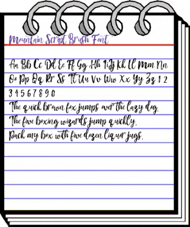 Mountain Script Regular animated font preview Mountain Script Regular animated font preview
