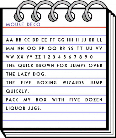 Mouse Deco Regular animated font preview Mouse Deco Regular animated font preview