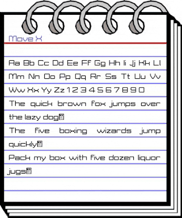 Move-X Regular animated font preview Move-X Regular animated font preview